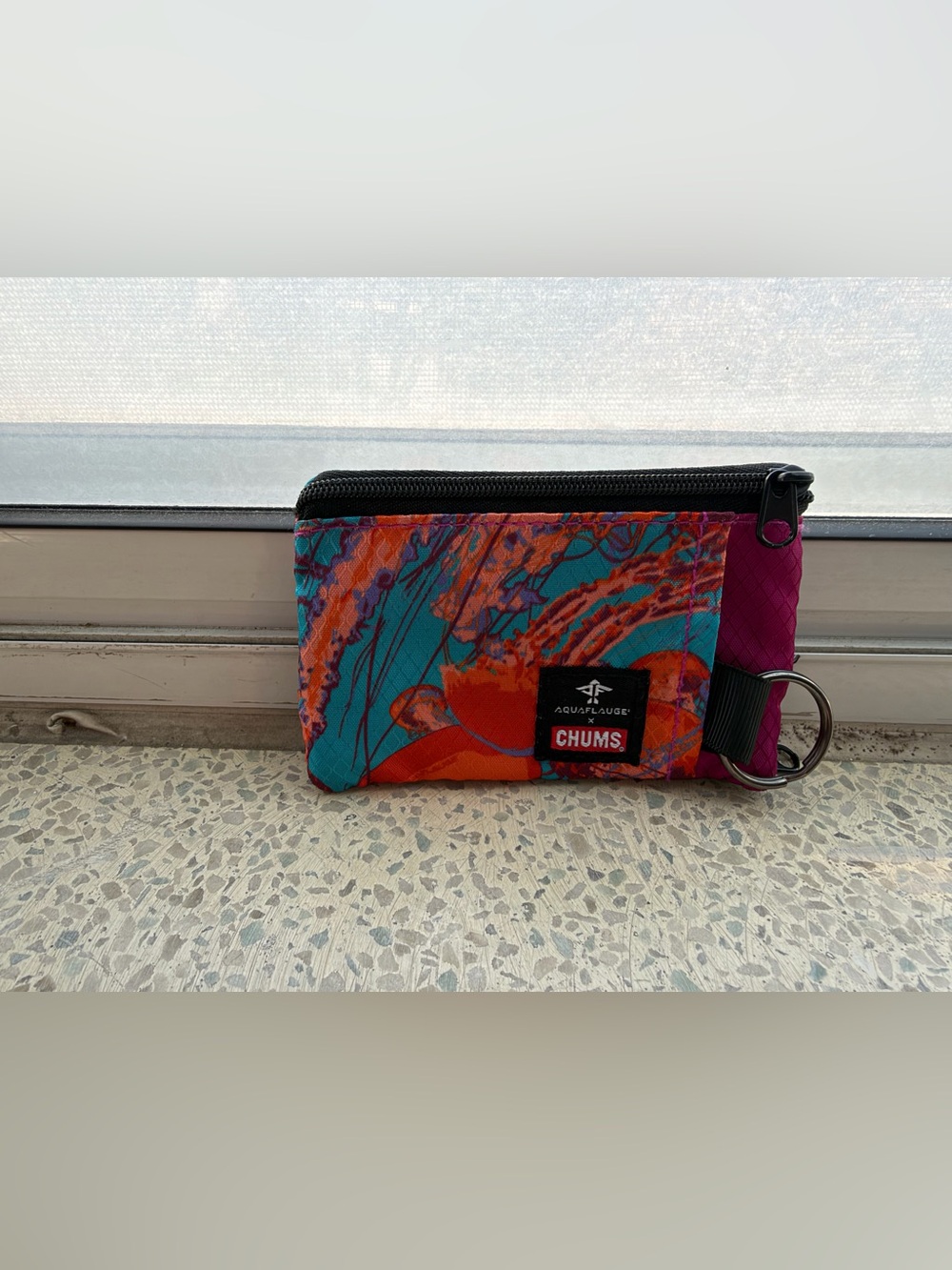 CHUMS Colorful Zip Wallet Key Pouch - Multicolor